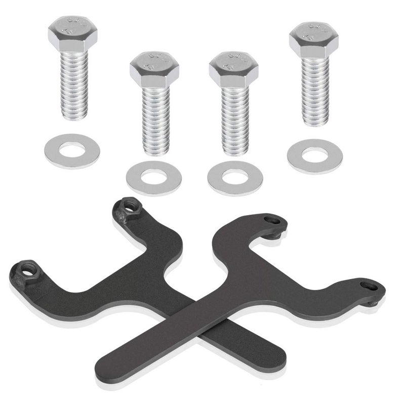 Bonbo Rear Bar Pin Flag Nut Kits for Jeep - Fix Rear Upper Shock Mount, Suitable for 1984-2001 Cherokee XJ-1082 4WD 2WD (Black, 2-Set) - Image 1